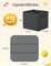 YOHOOLYO Toy Storage Organizer & Play Mat 43.3", Large 15×13×13" Collapsible Storage Cube Bin with Handles for Building Bricks, Boys, Girls, Playroom, Nursery (M, Black)
